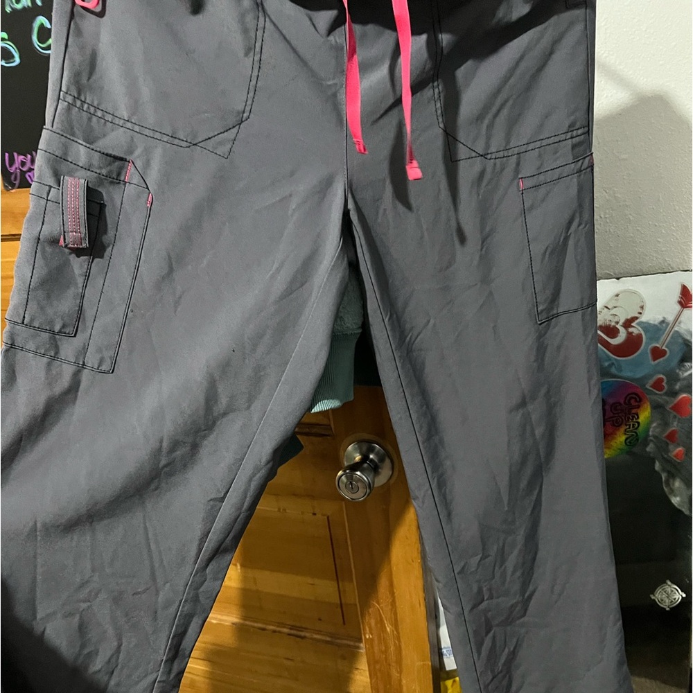 Gray scrub pants